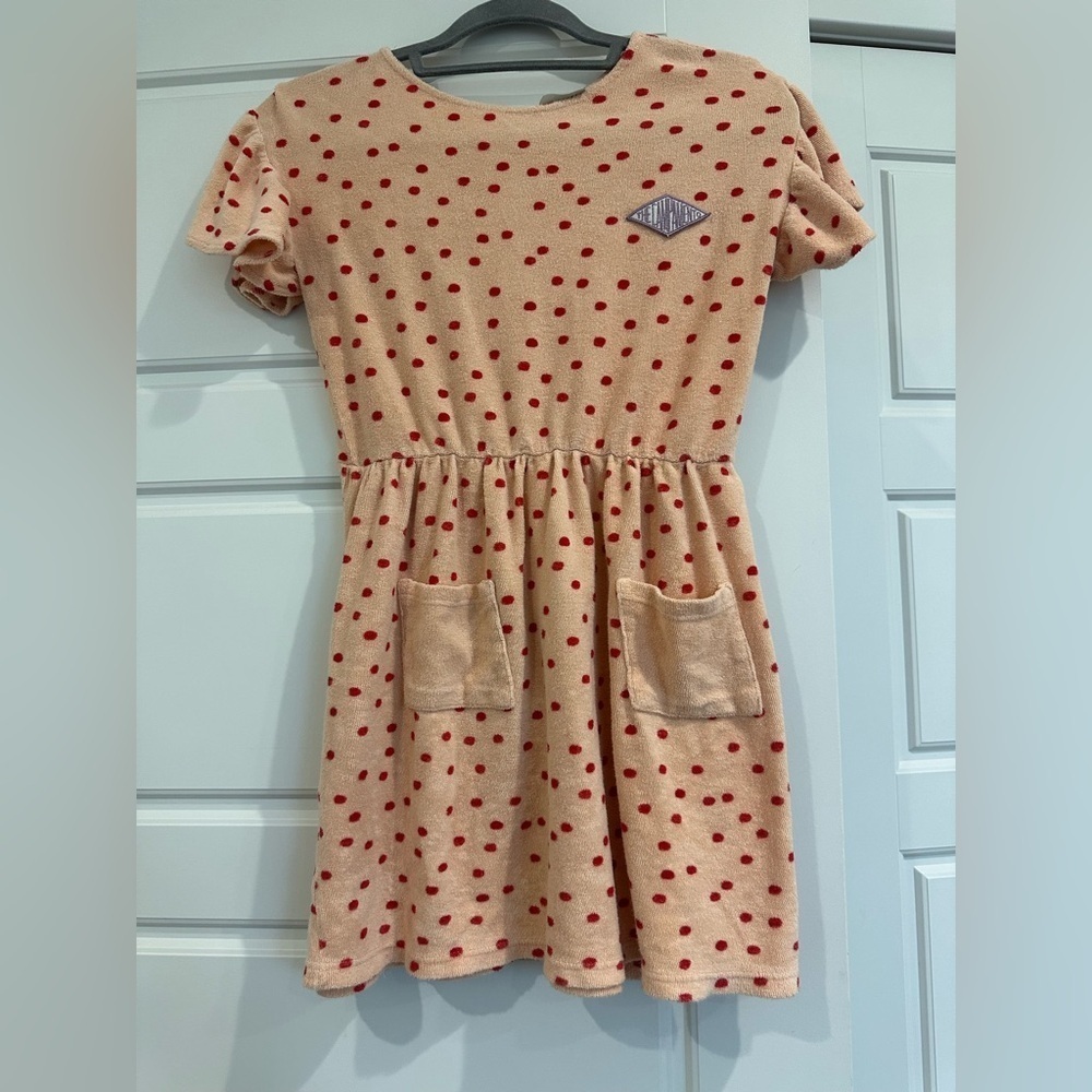 The Campamento - Peach Dress with red dots - Picture 2 of 4